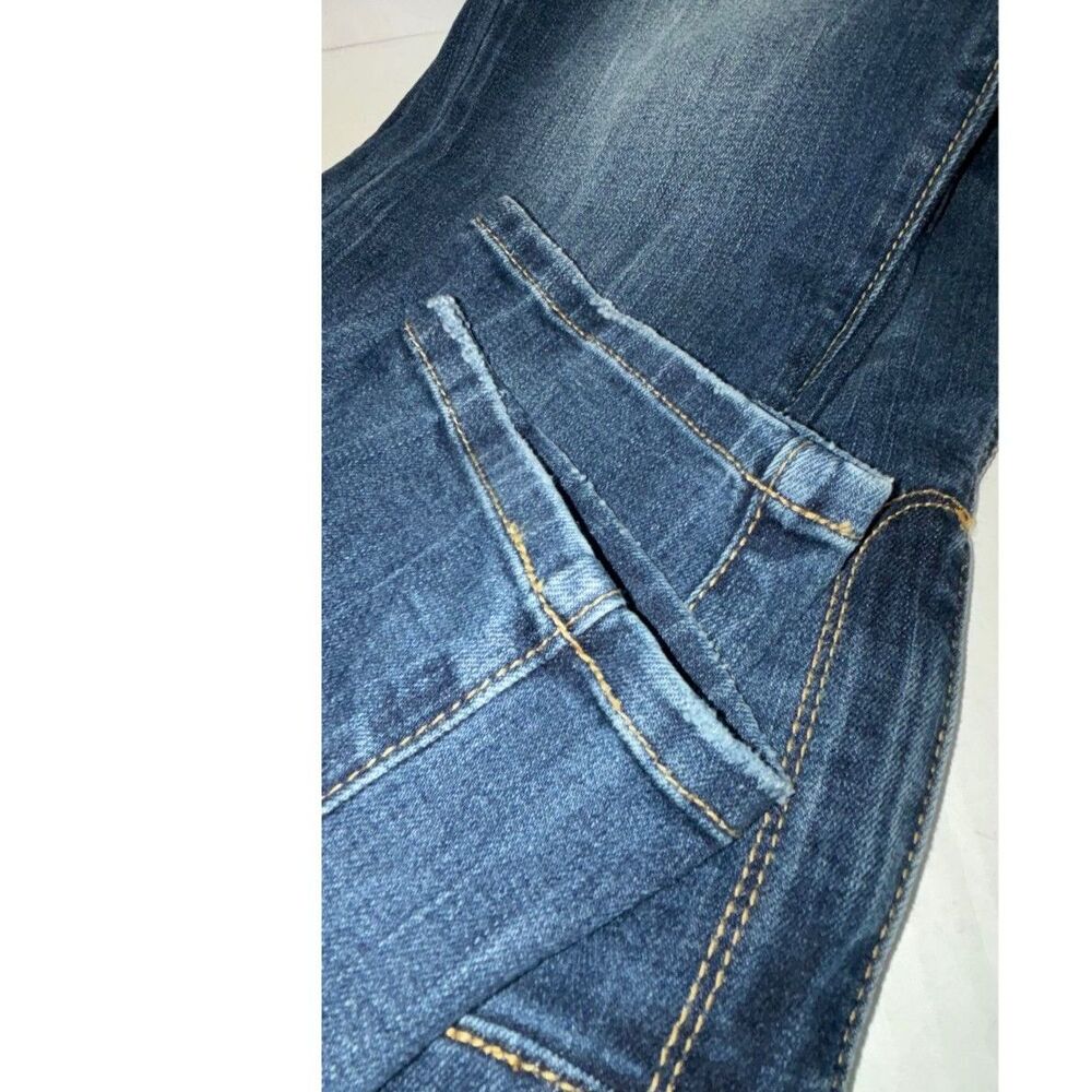 Chico's Platinum Velveteen Patch Jeggings-Slim Leg Patchwork Denim 1R - Picture 8 of 10